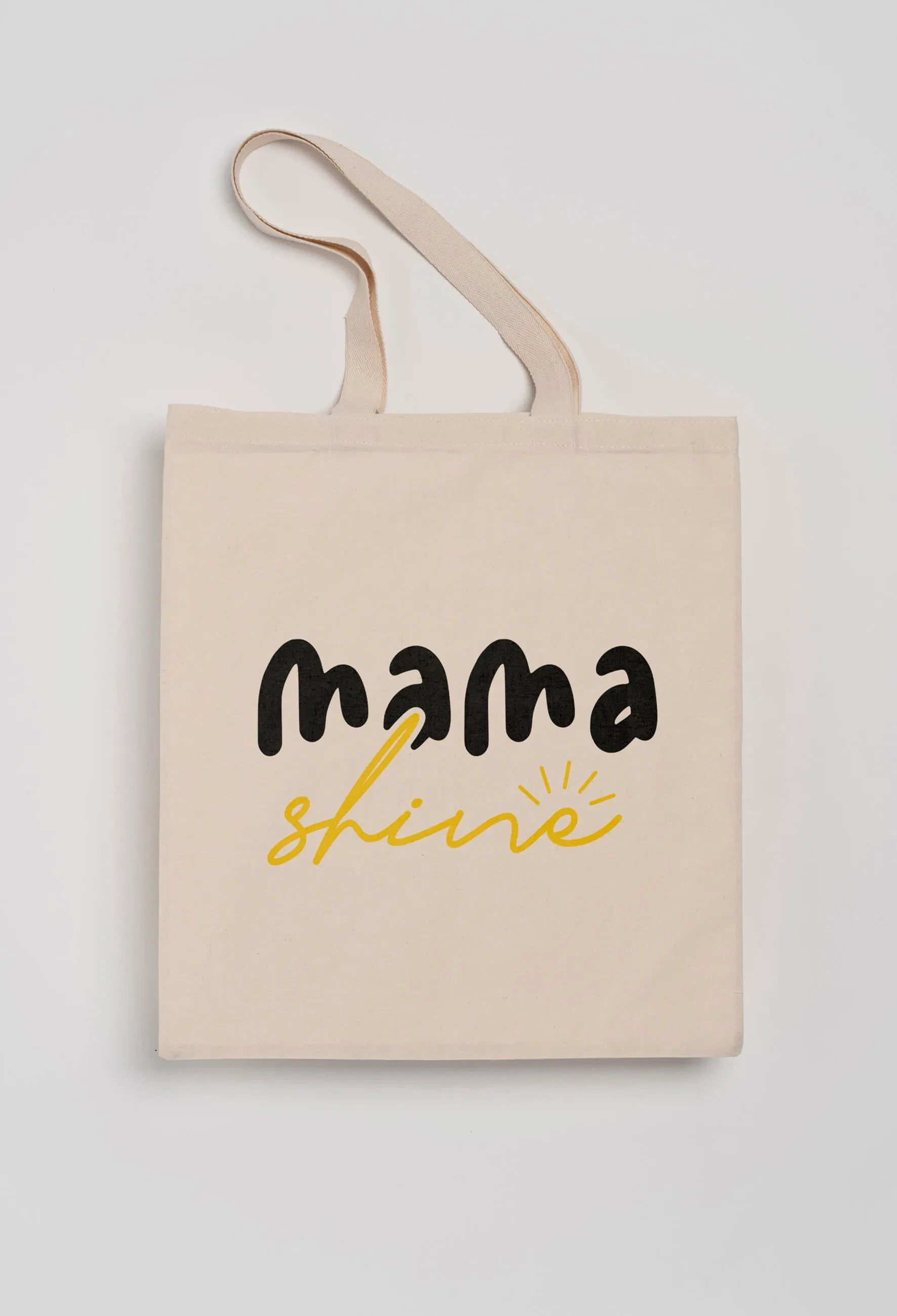 Τσάντα για ψώνια με φράση "Mama Shine"